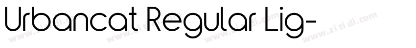 Urbancat Regular Lig字体转换